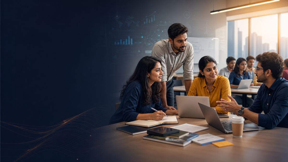 Indian business education students and professionals